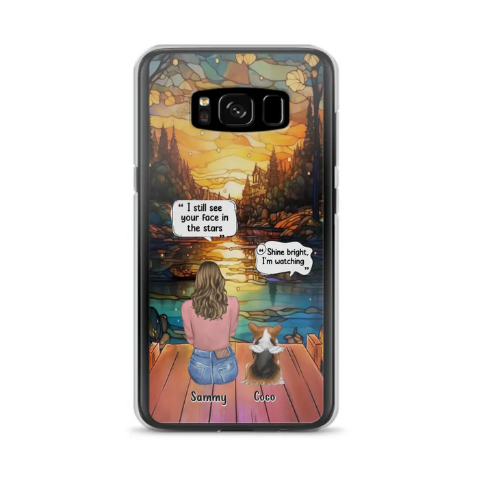 Personalized Memorial Pet Phone Case - Memorial Gift Idea For Dog/Cat/Rabbits Owners - I Still See Your Face In The Stars - Case For iPhone/Samsung