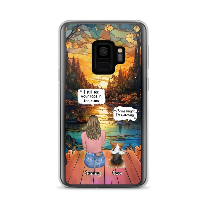 Personalized Memorial Pet Phone Case - Memorial Gift Idea For Dog/Cat/Rabbits Owners - I Still See Your Face In The Stars - Case For iPhone/Samsung