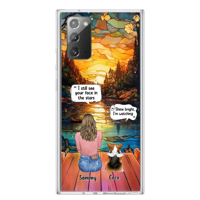 Personalized Memorial Pet Phone Case - Memorial Gift Idea For Dog/Cat/Rabbits Owners - I Still See Your Face In The Stars - Case For iPhone/Samsung