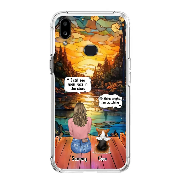 Personalized Memorial Pet Phone Case - Memorial Gift Idea For Dog/Cat/Rabbits Owners - I Still See Your Face In The Stars - Case For iPhone/Samsung