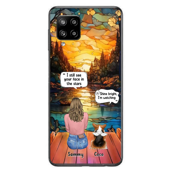 Personalized Memorial Pet Phone Case - Memorial Gift Idea For Dog/Cat/Rabbits Owners - I Still See Your Face In The Stars - Case For iPhone/Samsung