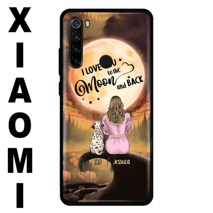 Personalized Memorial Pet Mom Phone Case - Gift Idea For Dog/Cat Owners - I Love You To The Moon And Back - Case For Oppo/Xiaomi/Huawei