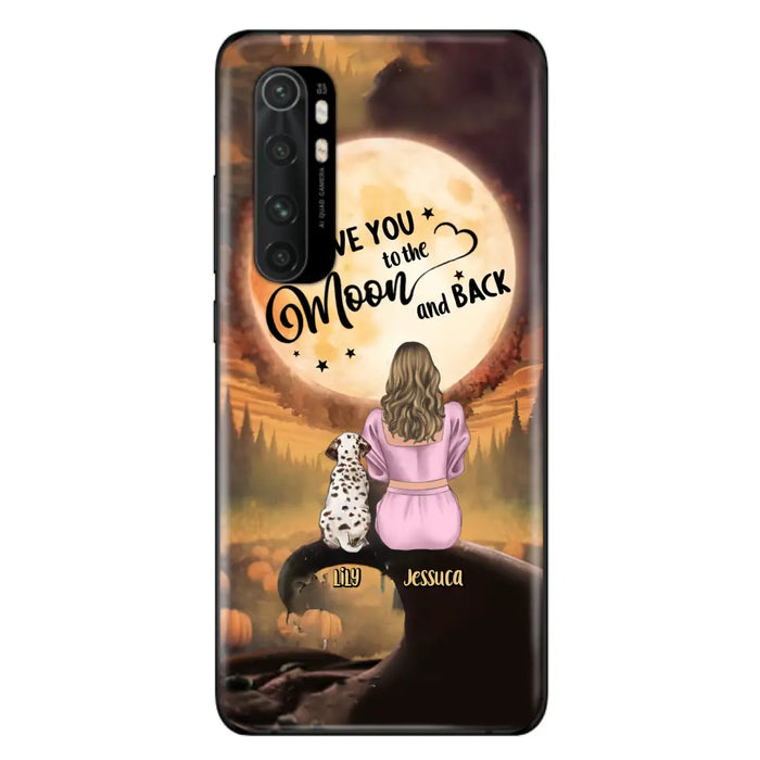 Personalized Memorial Pet Mom Phone Case - Gift Idea For Dog/Cat Owners - I Love You To The Moon And Back - Case For Oppo/Xiaomi/Huawei