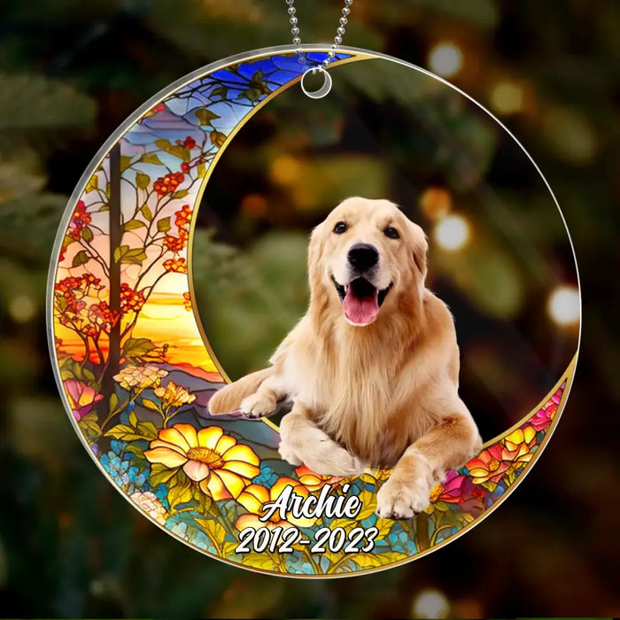 Custom Personalized Memorial Pet Acrylic Ornament - Custom Photo - Memorial Gift Idea For Pet Owners