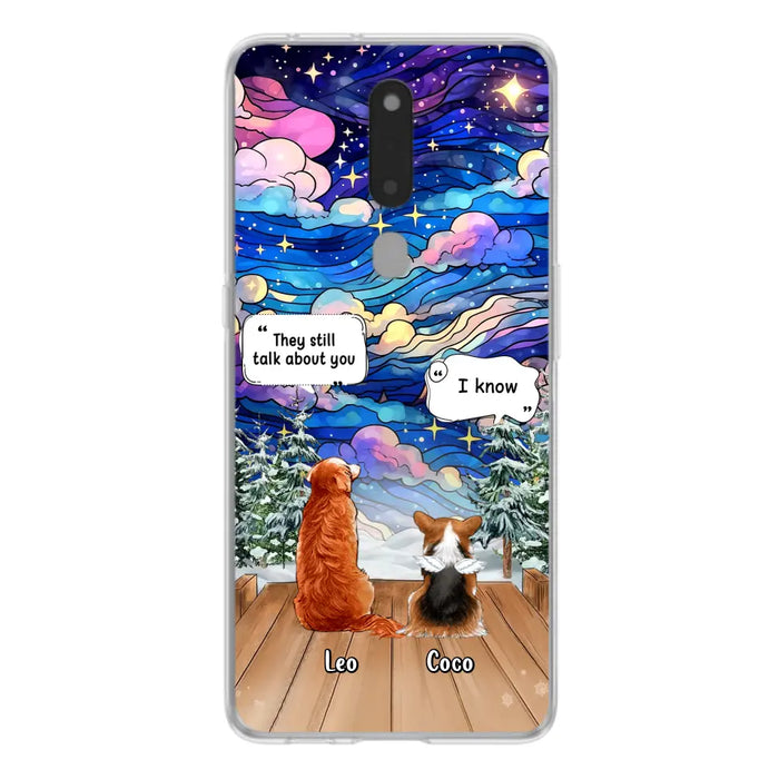 Personalized Dog Memorial Phone Case - Upto 4 Pets - Memorial Gift Idea For Dog/ Cat/ Rabbit Lovers - They Still Talk About You - Case For Oppo/Xiaomi/Huawei