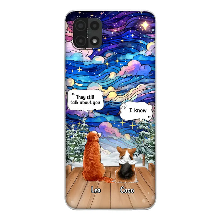 Personalized Dog Memorial Phone Case - Upto 4 Pets - Memorial Gift Idea For Dog/ Cat/ Rabbit Lovers - They Still Talk About You - Case For Oppo/Xiaomi/Huawei