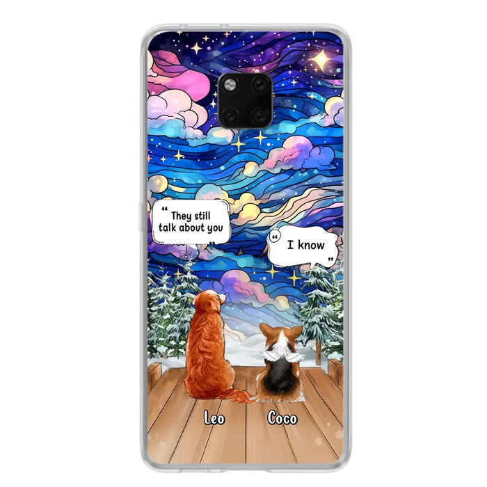 Personalized Dog Memorial Phone Case - Upto 4 Pets - Memorial Gift Idea For Dog/ Cat/ Rabbit Lovers - They Still Talk About You - Case For Oppo/Xiaomi/Huawei