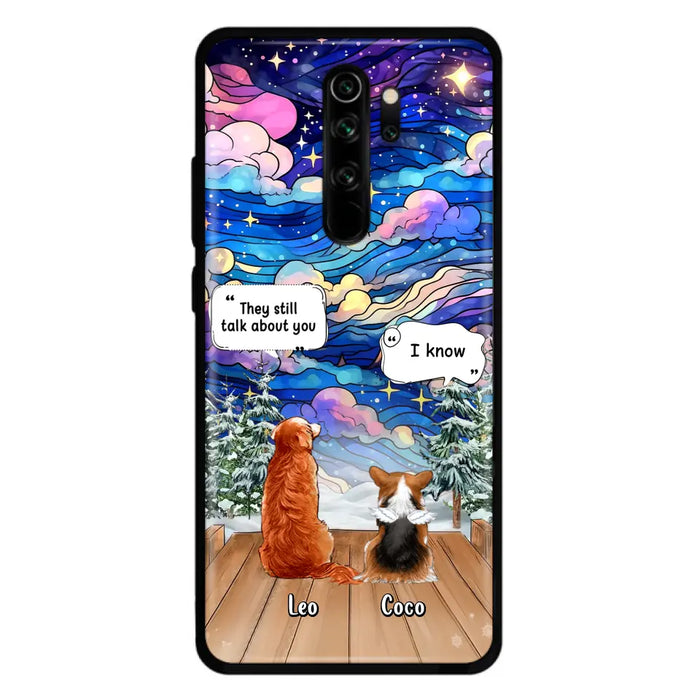 Personalized Dog Memorial Phone Case - Upto 4 Pets - Memorial Gift Idea For Dog/ Cat/ Rabbit Lovers - They Still Talk About You - Case For Oppo/Xiaomi/Huawei