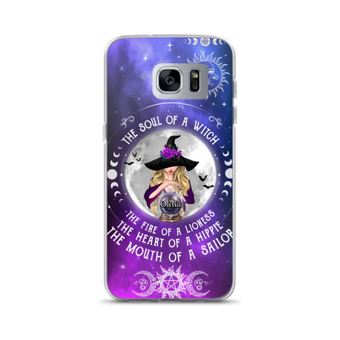 Personalized Witch Phone Case - Halloween Gift Idea For Witch Lovers - The Soul Of A Witch - Case For iPhone/Samsung