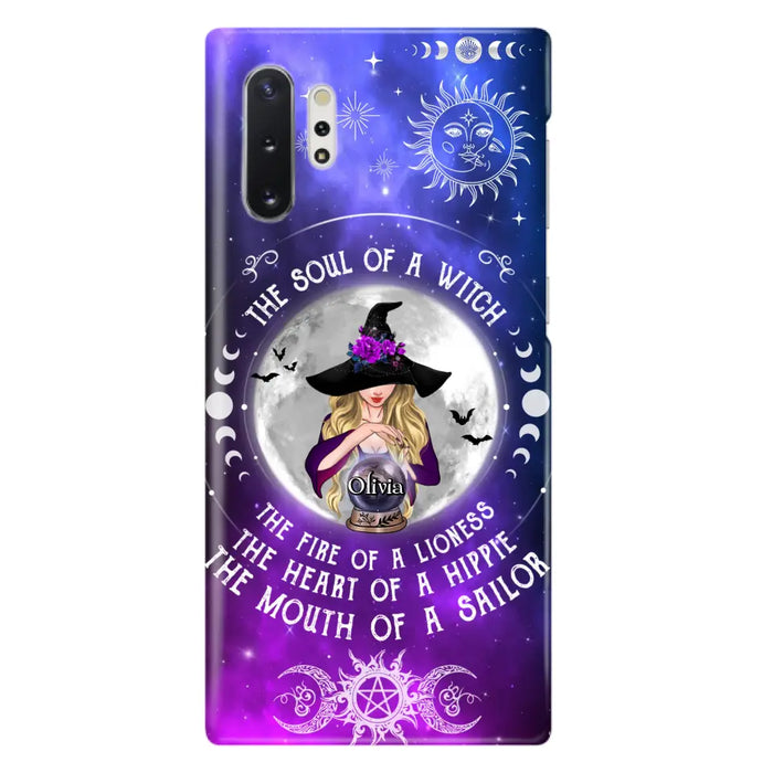 Personalized Witch Phone Case - Halloween Gift Idea For Witch Lovers - The Soul Of A Witch - Case For iPhone/Samsung