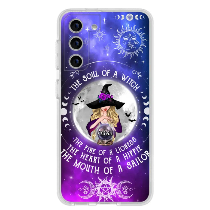 Personalized Witch Phone Case - Halloween Gift Idea For Witch Lovers - The Soul Of A Witch - Case For iPhone/Samsung