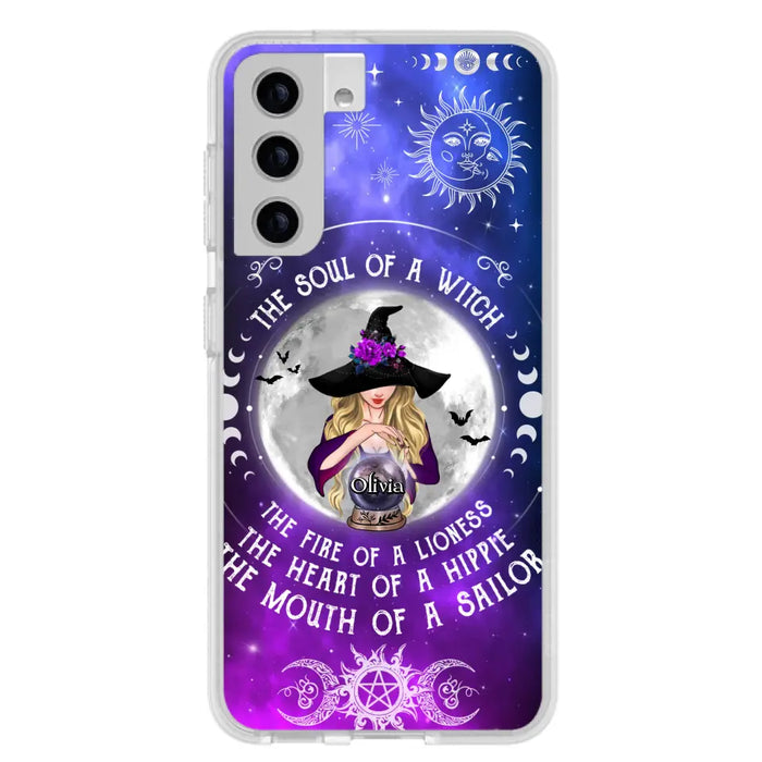 Personalized Witch Phone Case - Halloween Gift Idea For Witch Lovers - The Soul Of A Witch - Case For iPhone/Samsung