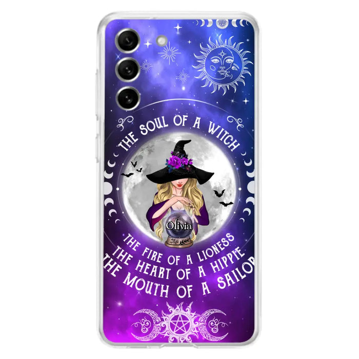 Personalized Witch Phone Case - Halloween Gift Idea For Witch Lovers - The Soul Of A Witch - Case For iPhone/Samsung