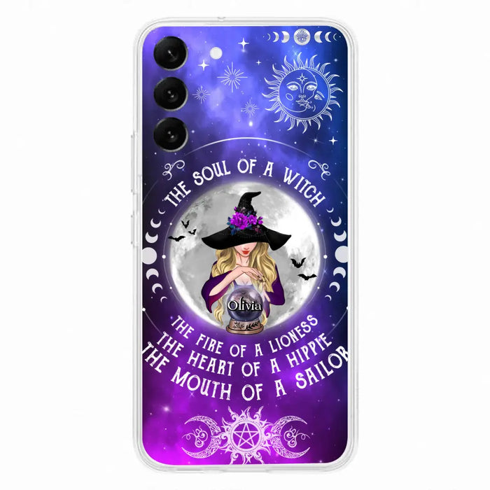 Personalized Witch Phone Case - Halloween Gift Idea For Witch Lovers - The Soul Of A Witch - Case For iPhone/Samsung