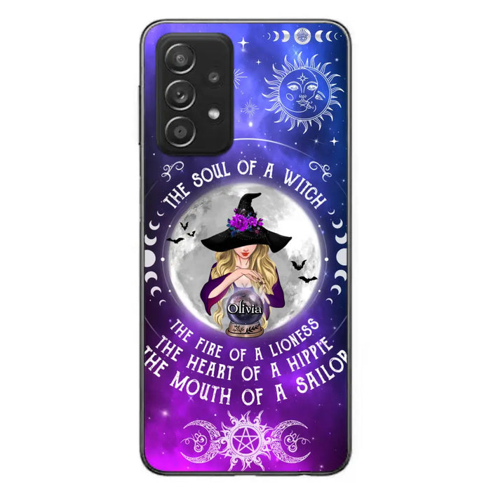 Personalized Witch Phone Case - Halloween Gift Idea For Witch Lovers - The Soul Of A Witch - Case For iPhone/Samsung