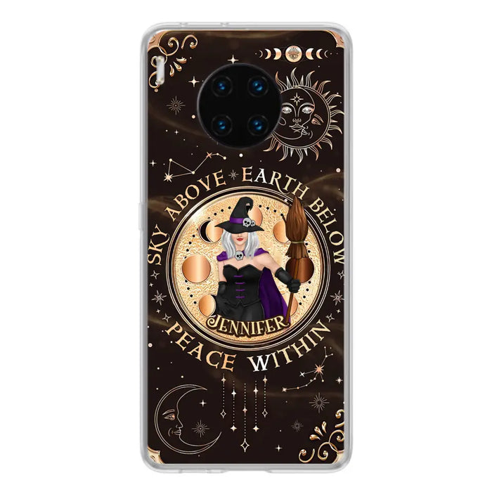 Custom Personalized Witch Phone Case - Gift Idea For Girl - As Above So Below - Cases For Xiaomi/ Oppo/ Huawei