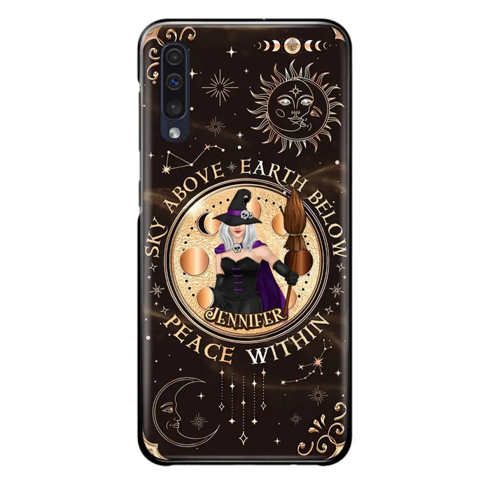 Custom Personalized Witch Phone Case - Halloween Gift Idea For Girl - Wiccan Decor/Pagan Decor - As Above So Below - Cases For iPhone And Samsung