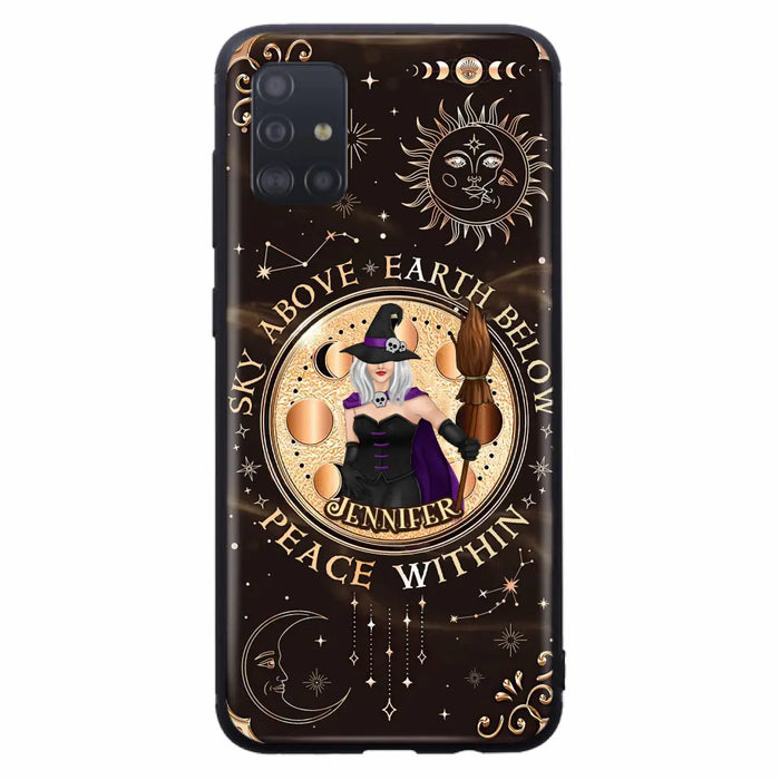 Custom Personalized Witch Phone Case - Halloween Gift Idea For Girl - Wiccan Decor/Pagan Decor - As Above So Below - Cases For iPhone And Samsung