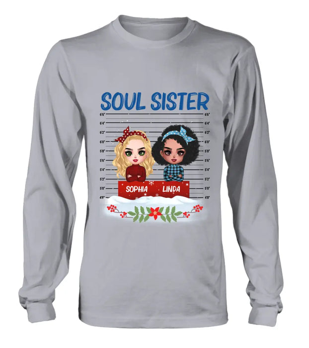 Custom Personalized Besties Shirt/Hoodie - Christmas Gift Idea For Friends - Soul Sister