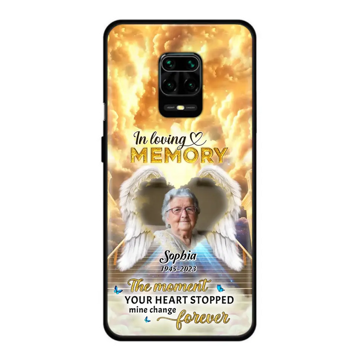 The Moment Your Heart Stopped Mine Changed Forever - Personalized Memorial Oppo/ Huawei/ Xiaomi Case - Upload Photo - Memorial Gift Idea