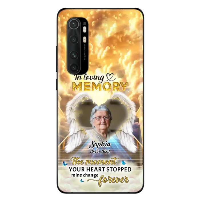 The Moment Your Heart Stopped Mine Changed Forever - Personalized Memorial Oppo/ Huawei/ Xiaomi Case - Upload Photo - Memorial Gift Idea