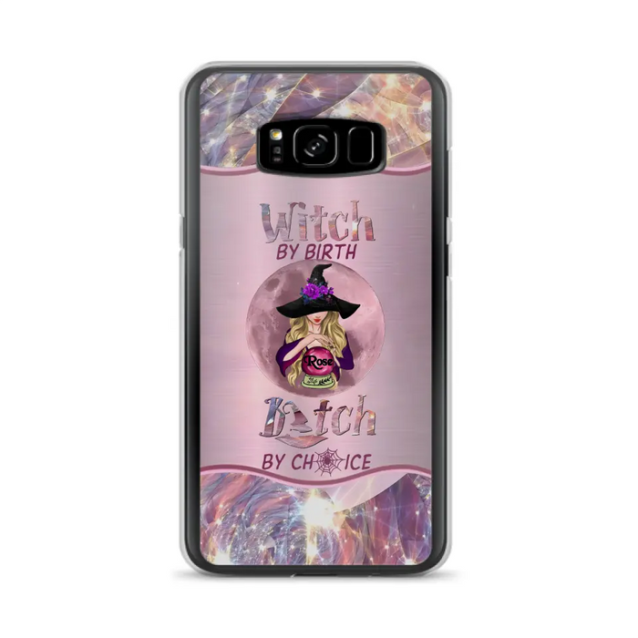 Personalized Witch Phone Case - Halloween Gift Idea For Witch Lovers - Case For iPhone/Samsung  - Witch By Birth Bitch By Choice