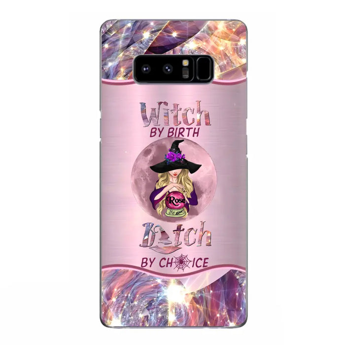 Personalized Witch Phone Case - Halloween Gift Idea For Witch Lovers - Case For iPhone/Samsung  - Witch By Birth Bitch By Choice