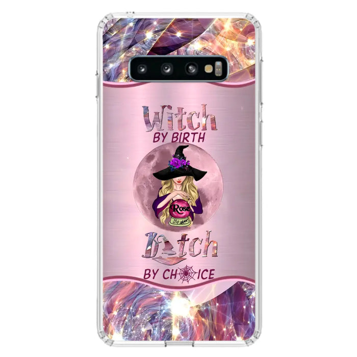 Personalized Witch Phone Case - Halloween Gift Idea For Witch Lovers - Case For iPhone/Samsung  - Witch By Birth Bitch By Choice