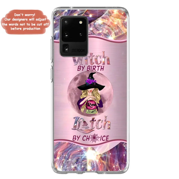 Personalized Witch Phone Case - Halloween Gift Idea For Witch Lovers - Case For iPhone/Samsung  - Witch By Birth Bitch By Choice