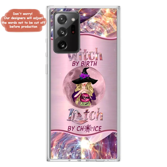 Personalized Witch Phone Case - Halloween Gift Idea For Witch Lovers - Case For iPhone/Samsung  - Witch By Birth Bitch By Choice