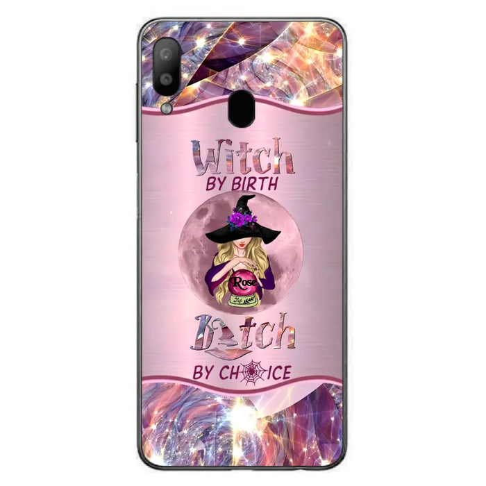 Personalized Witch Phone Case - Halloween Gift Idea For Witch Lovers - Case For iPhone/Samsung  - Witch By Birth Bitch By Choice