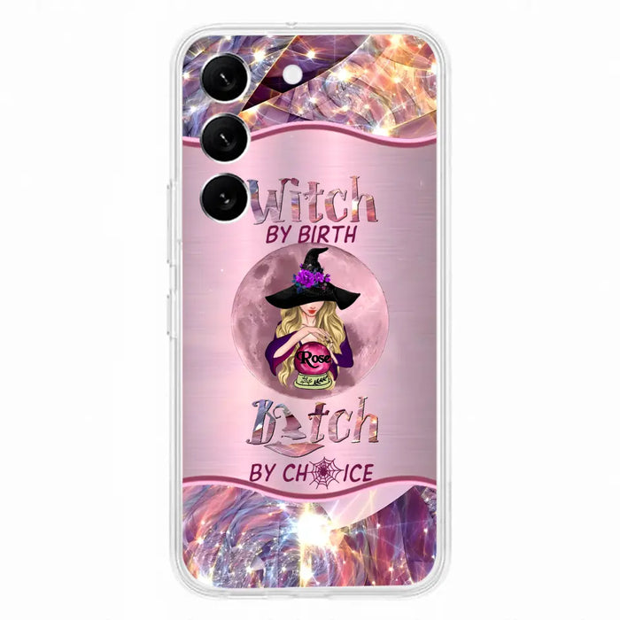 Personalized Witch Phone Case - Halloween Gift Idea For Witch Lovers - Case For iPhone/Samsung  - Witch By Birth Bitch By Choice