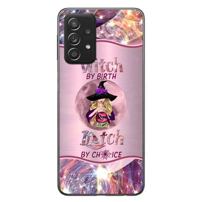 Personalized Witch Phone Case - Halloween Gift Idea For Witch Lovers - Case For iPhone/Samsung  - Witch By Birth Bitch By Choice