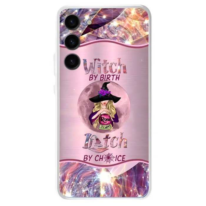 Personalized Witch Phone Case - Halloween Gift Idea For Witch Lovers - Case For iPhone/Samsung  - Witch By Birth Bitch By Choice