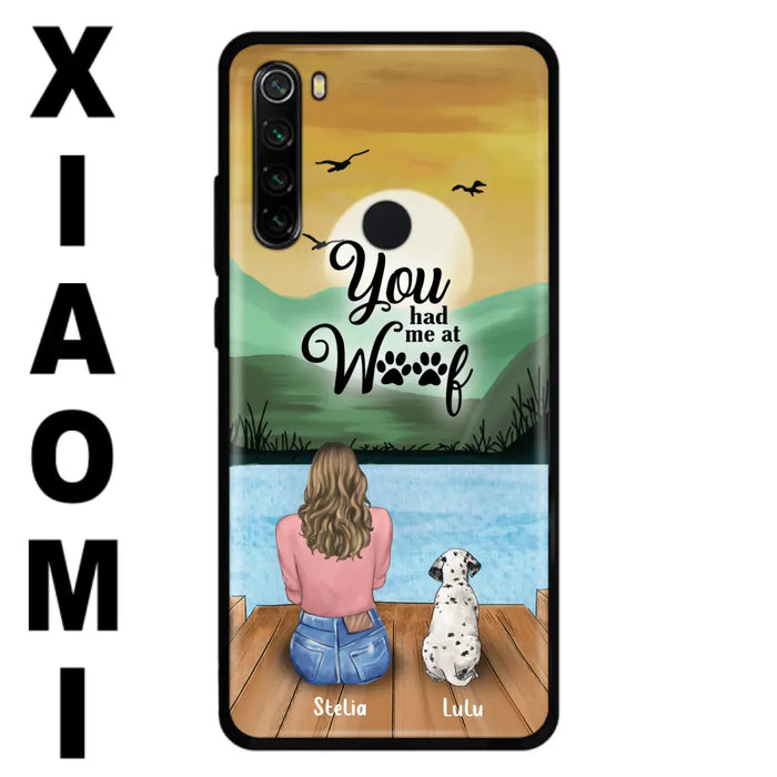 Custom Personalized Dog Mom Phone Case - Gifts For Dog Lover With Upto 4 Dogs - You Had Me At Woof