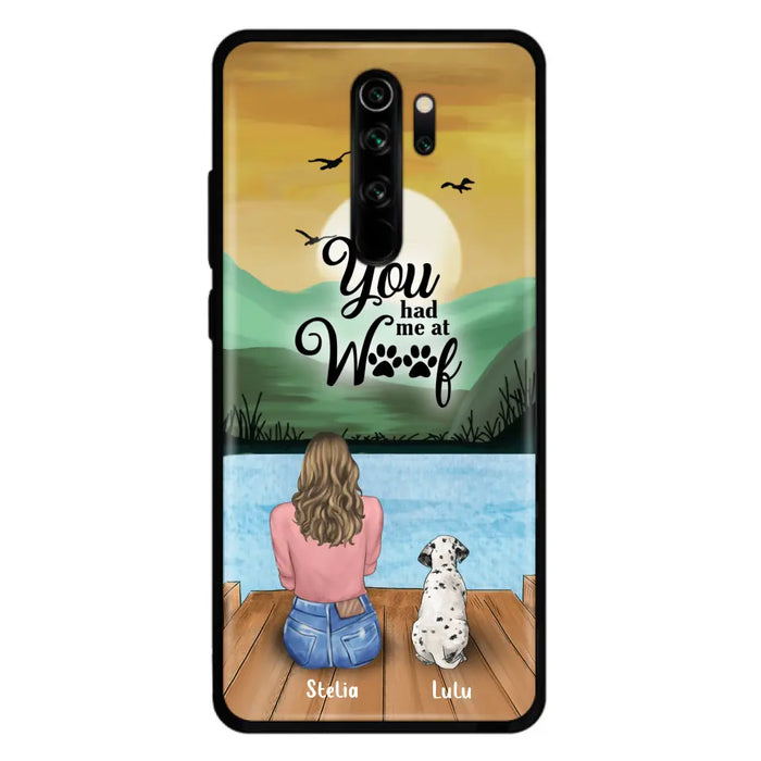 Custom Personalized Dog Mom Phone Case - Gifts For Dog Lover With Upto 4 Dogs - You Had Me At Woof