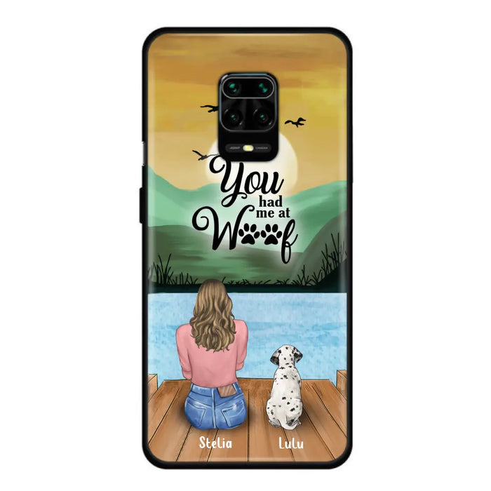 Custom Personalized Dog Mom Phone Case - Gifts For Dog Lover With Upto 4 Dogs - You Had Me At Woof