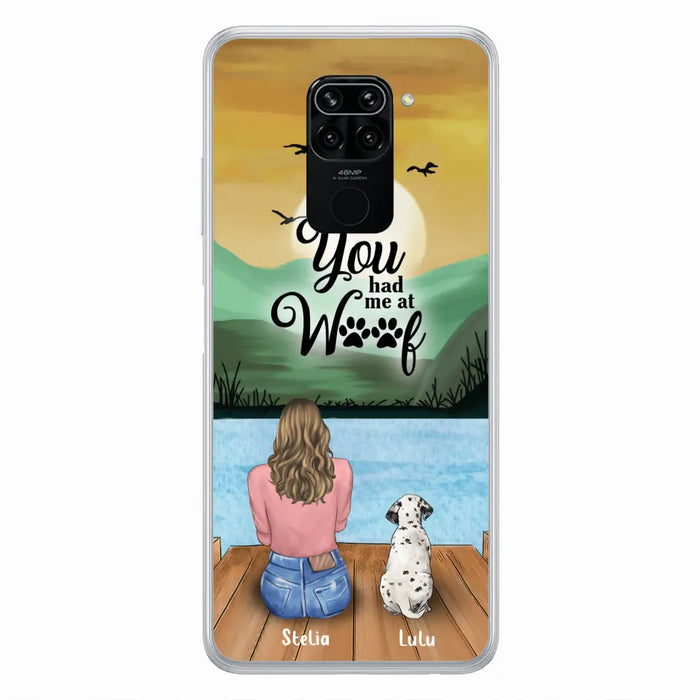 Custom Personalized Dog Mom Phone Case - Gifts For Dog Lover With Upto 4 Dogs - You Had Me At Woof