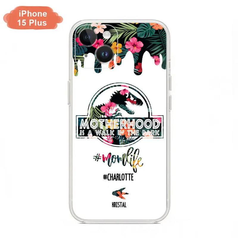Custom Personalized Mama Dinosaur Phone Case - Best Gift For Mothers - For iPhone And Samsung Phone Case - 2QCGS1