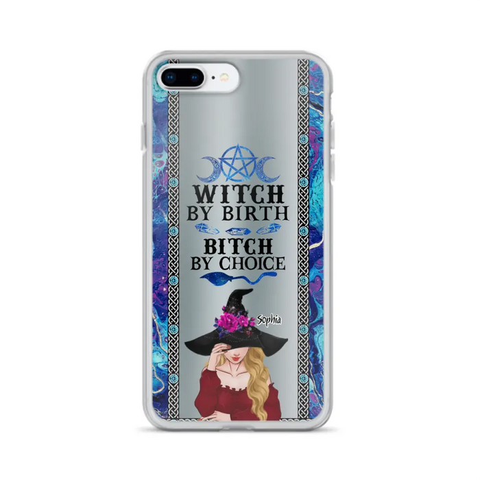 Custom Personalized Witch Phone Case for iPhone and Samsung - Gift Idea For Halloween - Witch By Birth, Bitch By Choice