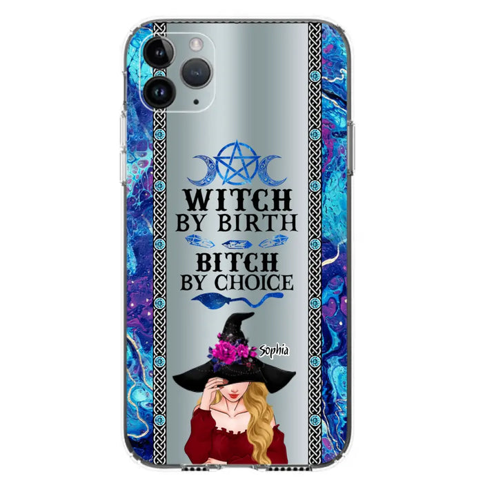 Custom Personalized Witch Phone Case for iPhone and Samsung - Gift Idea For Halloween - Witch By Birth, Bitch By Choice