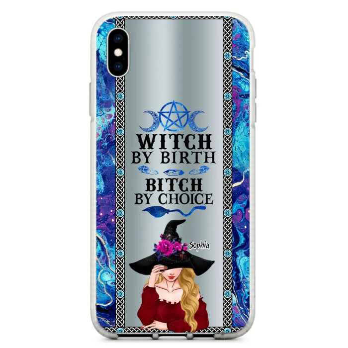 Custom Personalized Witch Phone Case for iPhone and Samsung - Gift Idea For Halloween - Witch By Birth, Bitch By Choice