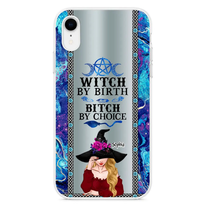 Custom Personalized Witch Phone Case for iPhone and Samsung - Gift Idea For Halloween - Witch By Birth, Bitch By Choice