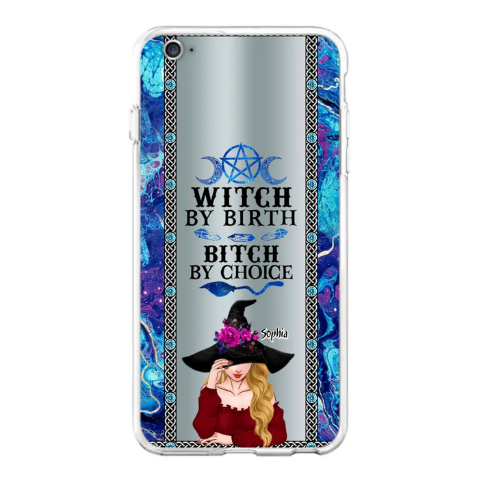 Custom Personalized Witch Phone Case for iPhone and Samsung - Gift Idea For Halloween - Witch By Birth, Bitch By Choice