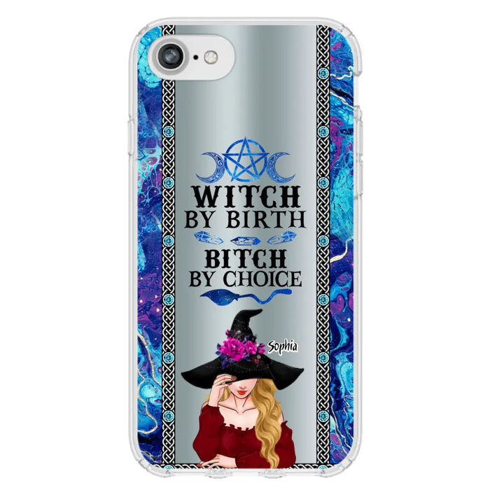 Custom Personalized Witch Phone Case for iPhone and Samsung - Gift Idea For Halloween - Witch By Birth, Bitch By Choice