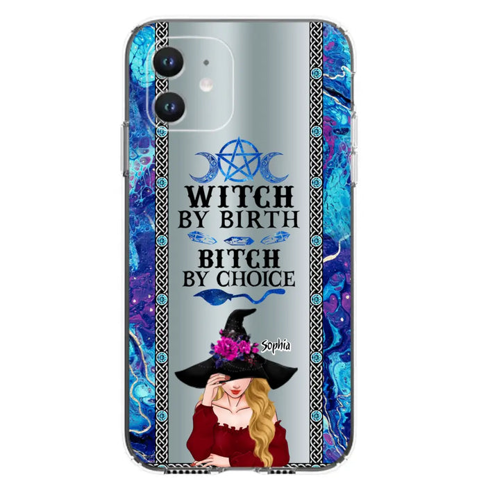 Custom Personalized Witch Phone Case for iPhone and Samsung - Gift Idea For Halloween - Witch By Birth, Bitch By Choice