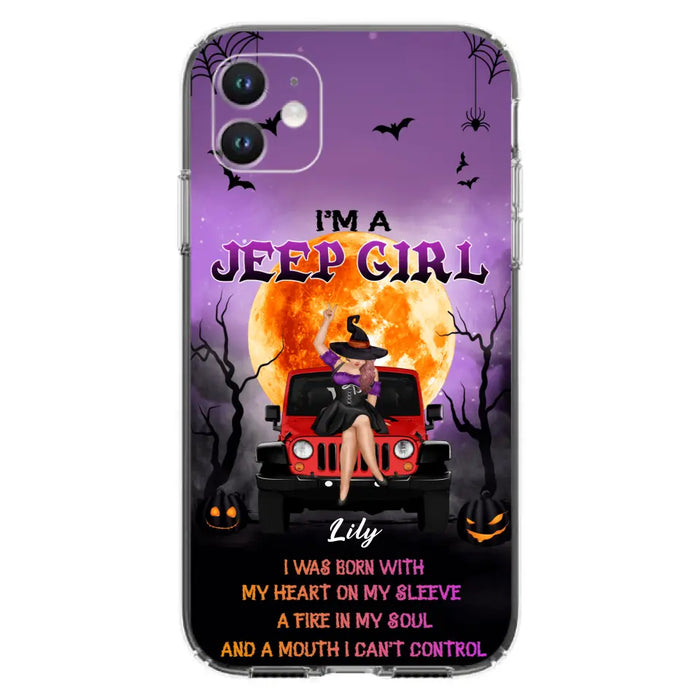 Custom Personalized Off-road Girl Phone Case  - Halloween Gift Idea For Off-road Lovers - Case for iPhone/Samsung