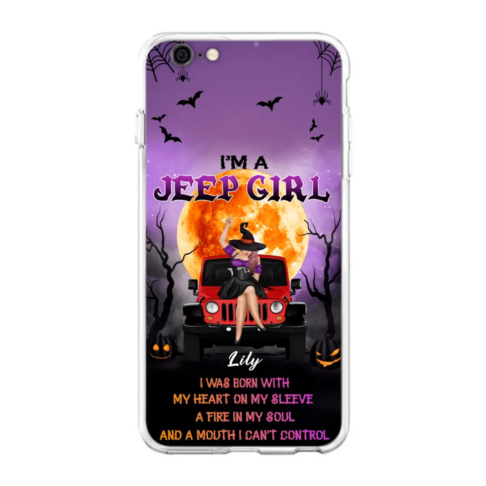 Custom Personalized Off-road Girl Phone Case  - Halloween Gift Idea For Off-road Lovers - Case for iPhone/Samsung