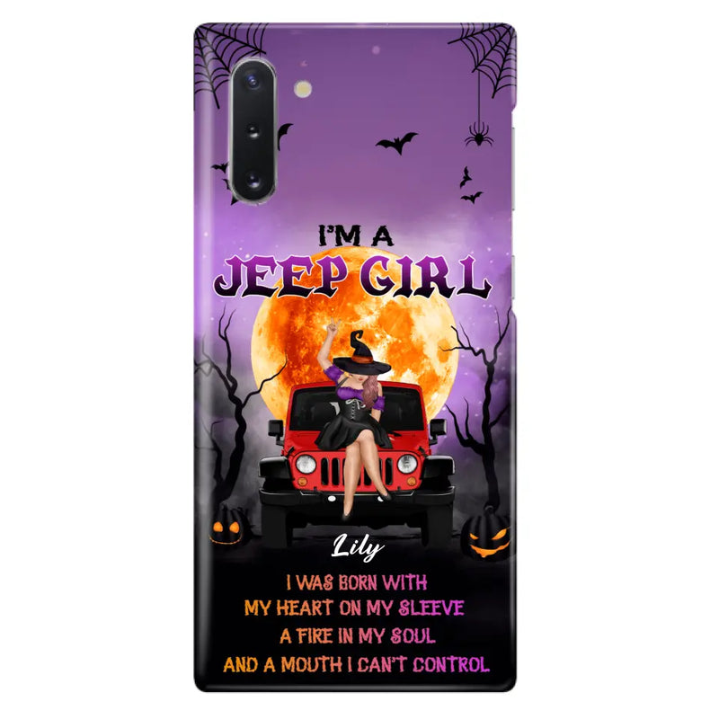 Custom Personalized Off-road Girl Phone Case  - Halloween Gift Idea For Off-road Lovers - Case for iPhone/Samsung