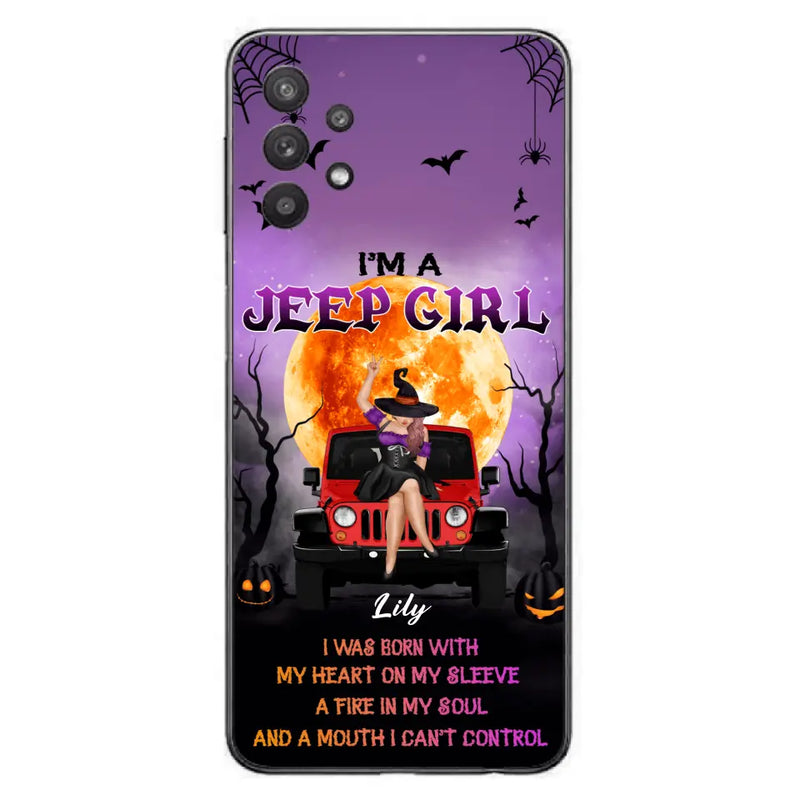 Custom Personalized Off-road Girl Phone Case  - Halloween Gift Idea For Off-road Lovers - Case for iPhone/Samsung